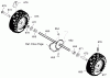 Murray 536.887996 - Craftsman 29" Dual Stage Snow Thrower (2004) (Sears) Ersatzteile Wheels