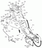 Murray 536.889252 - Craftsman 33" Dual Stage Snow Thrower (2004) (Sears) Ersatzteile Handle Assembly