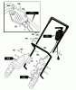 Murray 620000x30C - 20" Single Stage Snow Thrower (2001) Ersatzteile Handle Assembly