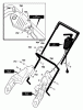 Murray 620000x30NA - 20" Single Stage Snow Thrower (2002) Ersatzteile Handle Assembly