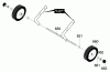 Murray 620000x30NA - 20" Single Stage Snow Thrower (2002) Ersatzteile Wheel Assembly