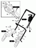Murray 620000x30NB - 20" Single Stage Snow Thrower (2003) Ersatzteile Handle Assembly