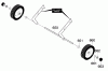Murray 620000x31A - Scotts 20" Single Stage Snow Thrower (2000) (Home Depot) Ersatzteile Wheel Assembly