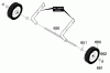 Murray 620301x4C - 20" Single Stage Snow Thrower (2000) Ersatzteile Wheels