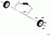 Murray 620301x4NB - 20" Single Stage Snow Thrower (2003) Ersatzteile Wheels