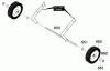 Murray 620301x79D - B&S/ 20" Single Stage Snow Thrower (2000) (Spirit) Ersatzteile Wheels