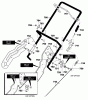 Murray 621301x89A - Yard King Performance 21" Single Stage Snow Thrower (2000) Ersatzteile Handle Assembly