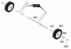 Murray 621301x89A - Yard King Performance 21" Single Stage Snow Thrower (2000) Ersatzteile Wheels
