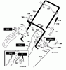 Murray 621301x89B - Yard King Performance 21" Single Stage Snow Thrower (2001) Ersatzteile Handle Assembly