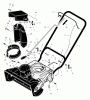 Murray 621380x4NA - 21" Single Stage Snow Thrower (2002) Ersatzteile Handle & Discharge Components