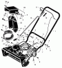 Murray 621381x4NA - 21" Single Stage Snow Thrower (2003) Ersatzteile Handle & Discharge Components