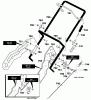 Murray 621450x4D - 21" Single Stage Snow Thrower (2000) Ersatzteile Handle Assembly