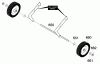 Murray 621450x4D - 21" Single Stage Snow Thrower (2000) Ersatzteile Wheels
