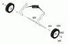 Murray 621450x4E - 21" Single Stage Snow Thrower (2001) Ersatzteile Wheels