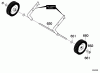 Murray 621450x4NB - 21" Single Stage Snow Thrower (2003) Ersatzteile Wheels