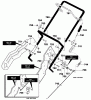 Murray 621450x79D - B&S/ 21" Single Stage Snow Thrower (2000) (Spirit) Ersatzteile Handle Assembly