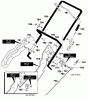 Murray 621450x79E - B&S/ 21" Single Stage Snow Thrower (2001) (Spirit) Ersatzteile Handle Assembly