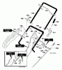 Murray 621451x0NA - B&S/ 21" Single Stage Snow Thrower (2002) (Northern Tool) Ersatzteile Handle Assembly