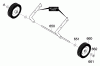 Murray 621451x0NA - B&S/ 21" Single Stage Snow Thrower (2002) (Northern Tool) Ersatzteile Wheels