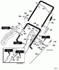 Murray 621451x0NA - B&S/ 21" Single Stage Snow Thrower (2003) (Northern Tool) Ersatzteile Handle Assembly
