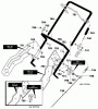 Murray 621451x31B - Scotts 21" Single Stage Snow Thrower (2000) (Home Depot) Ersatzteile Handle Assembly