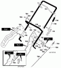 Murray 621500x89A - Yard King Performance 21" Single Stage Snow Thrower (2000) Ersatzteile Handle Assembly