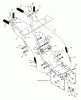 Murray 624504x4C - 24" Dual Stage Snow Thrower (2001) Ersatzteile Handle Assembly