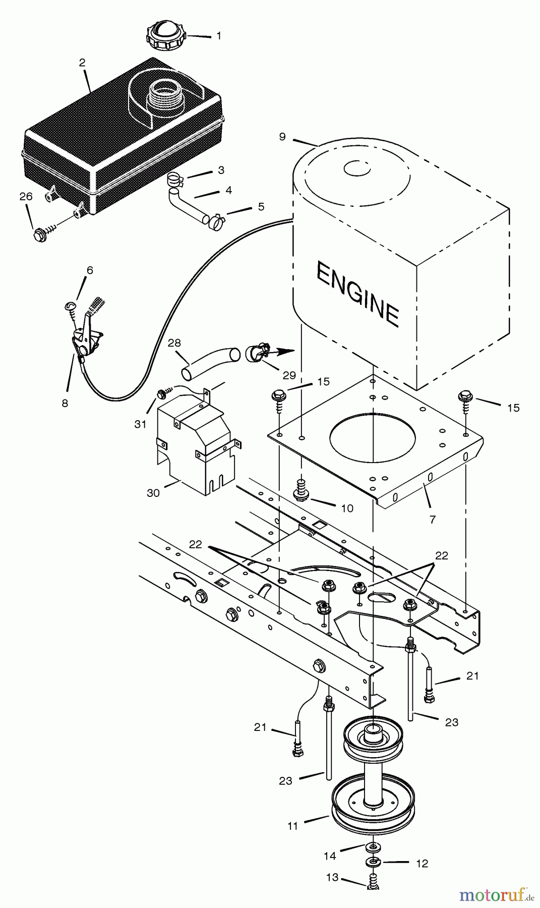 Murray Rasen- und Gartentraktoren 405014x92A - B&S/Murray 40