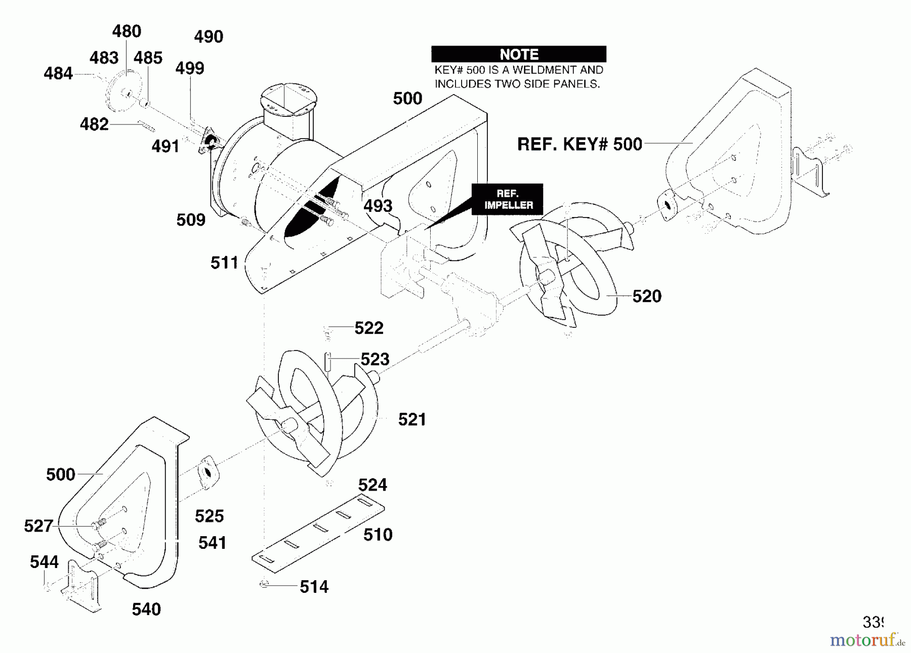  Murray Schneefräsen 627804x79B - B&S/Murray 27