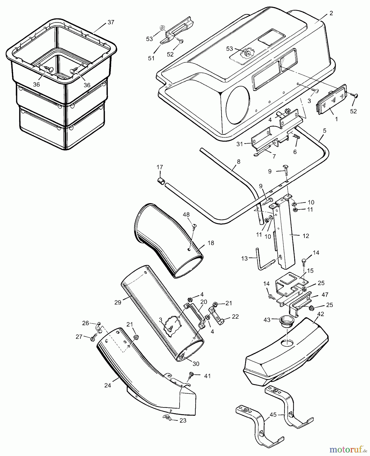 Murray Rasenmäherzubehör 24050C - Murray Grass Bagger (2000) Grass Bagger