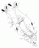Murray 629108x30A - 29" Dual Stage Snow Thrower (2003) Ersatzteile Handle Assembly