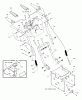 Murray 629904x0A - B&S/ 29" Dual Stage Snow Thrower (2002) (Northern Tool) Ersatzteile Handle Assembly