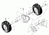 Murray 629904x81A - Yard King 29" Dual Stage Snow Thrower (2000) Ersatzteile Wheels Assembly