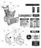 Murray 726E (LP18976) (1695620) - John Deere 26" Dual Stage Snow Thrower (2009) Ersatzteile Decal Group (2988633)