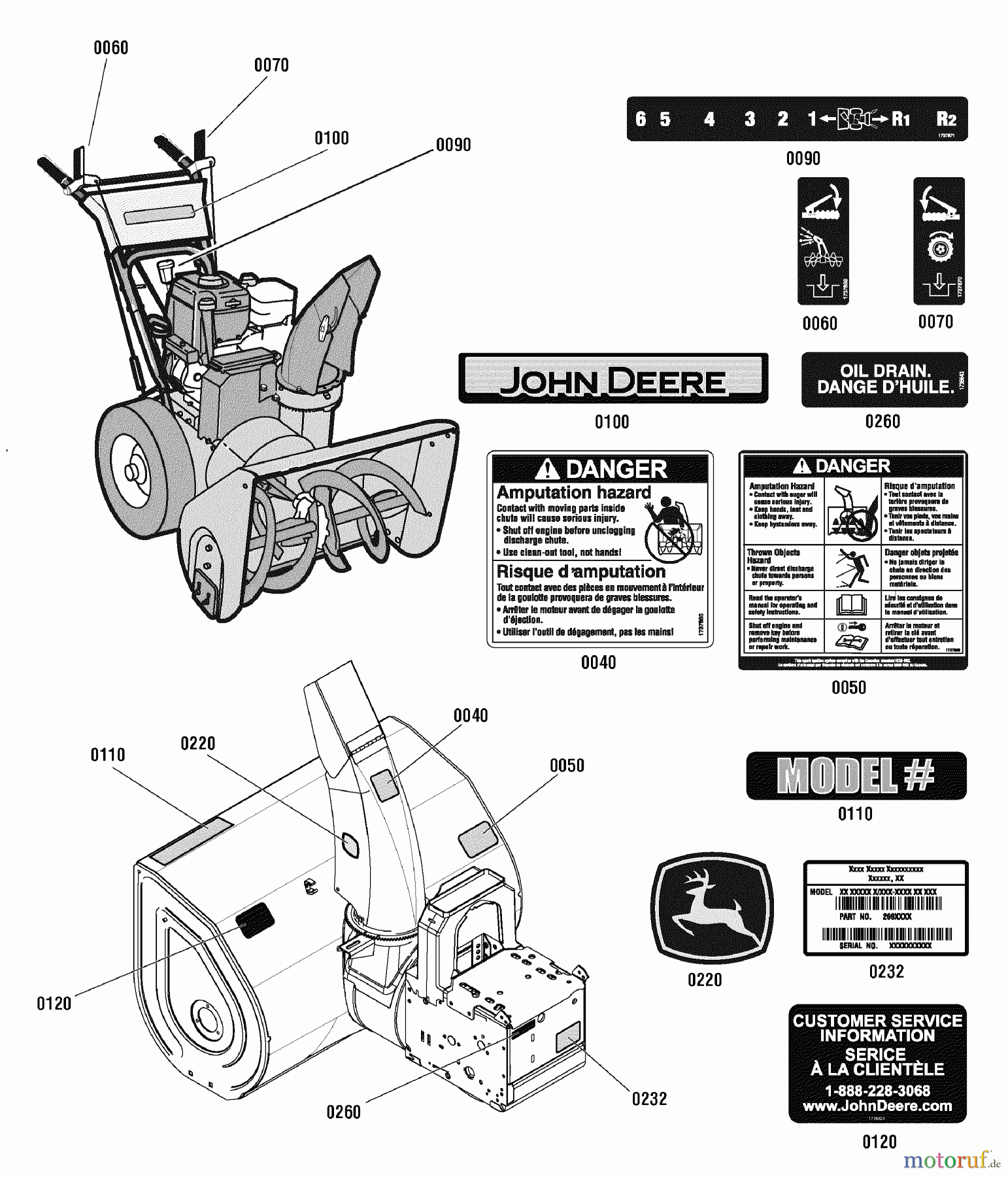  Murray Schneefräsen 726E (LP25936) (1695816) - John Deere 26