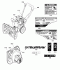 Murray 824ES (1696047) - 24" Dual Stage Snowthrower (2011) Ersatzteile Decals Group (2990047)