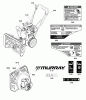 Murray 824ES (1696122) - 24" Dual Stage Snowthrower (2011) Ersatzteile Decals Group (2990095)