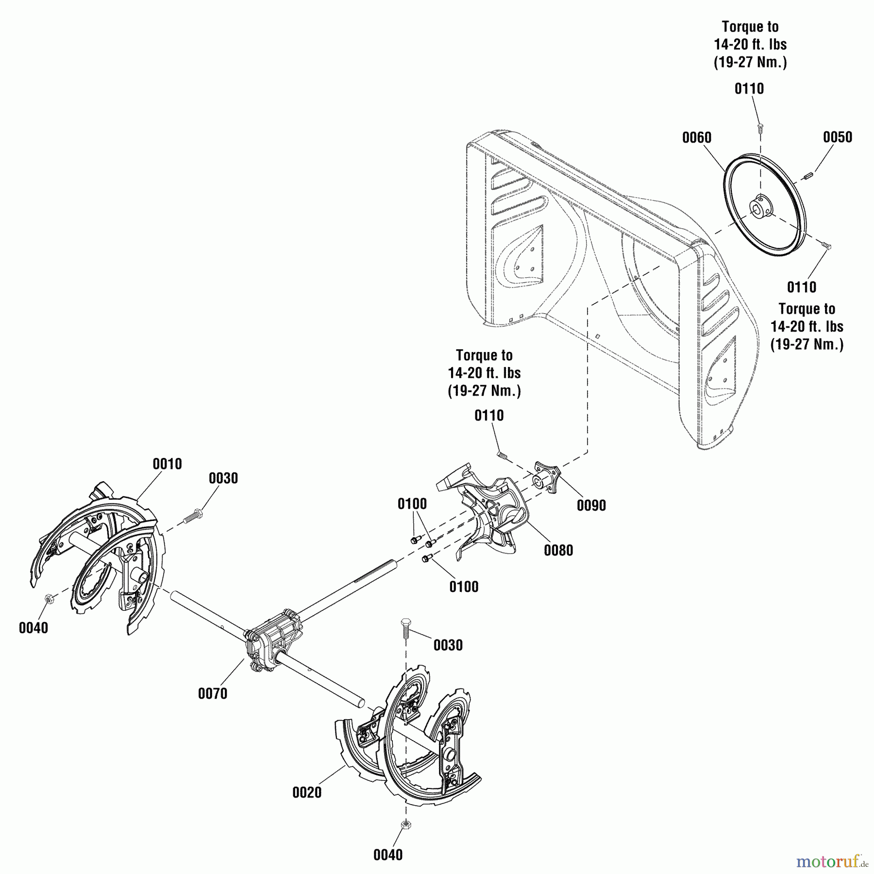 Murray Schneefräsen BL924R (1696253-00) - Briggs & Stratton 24