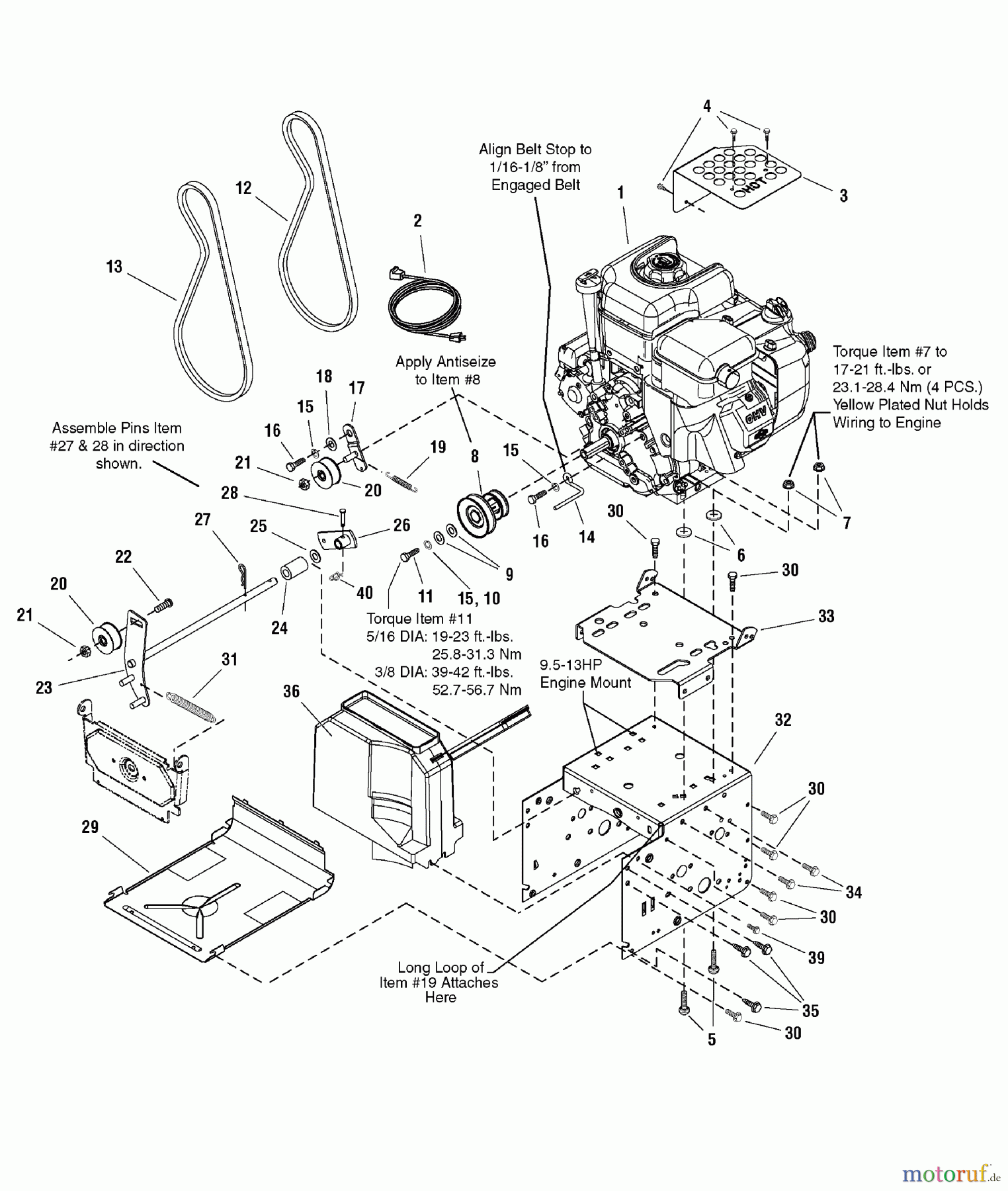 Murray Schneefräsen 928E (LP1695441) (1695441) - John Deere 28