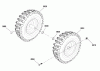 Murray BM1227MD (1696156-00) - Briggs & Stratton 27" Dual Stage Snowthrower, 11.5HP (2012) Ersatzteile Wheels and Tires Group (2990390G)