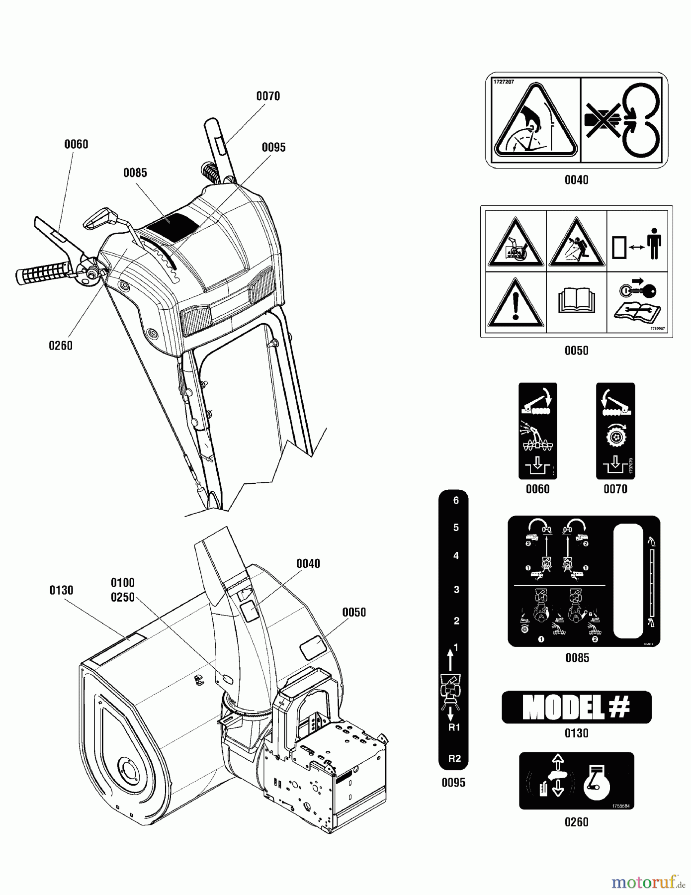 Murray Schneefräsen BM1227SE (1696255-00) - Briggs & Stratton 27