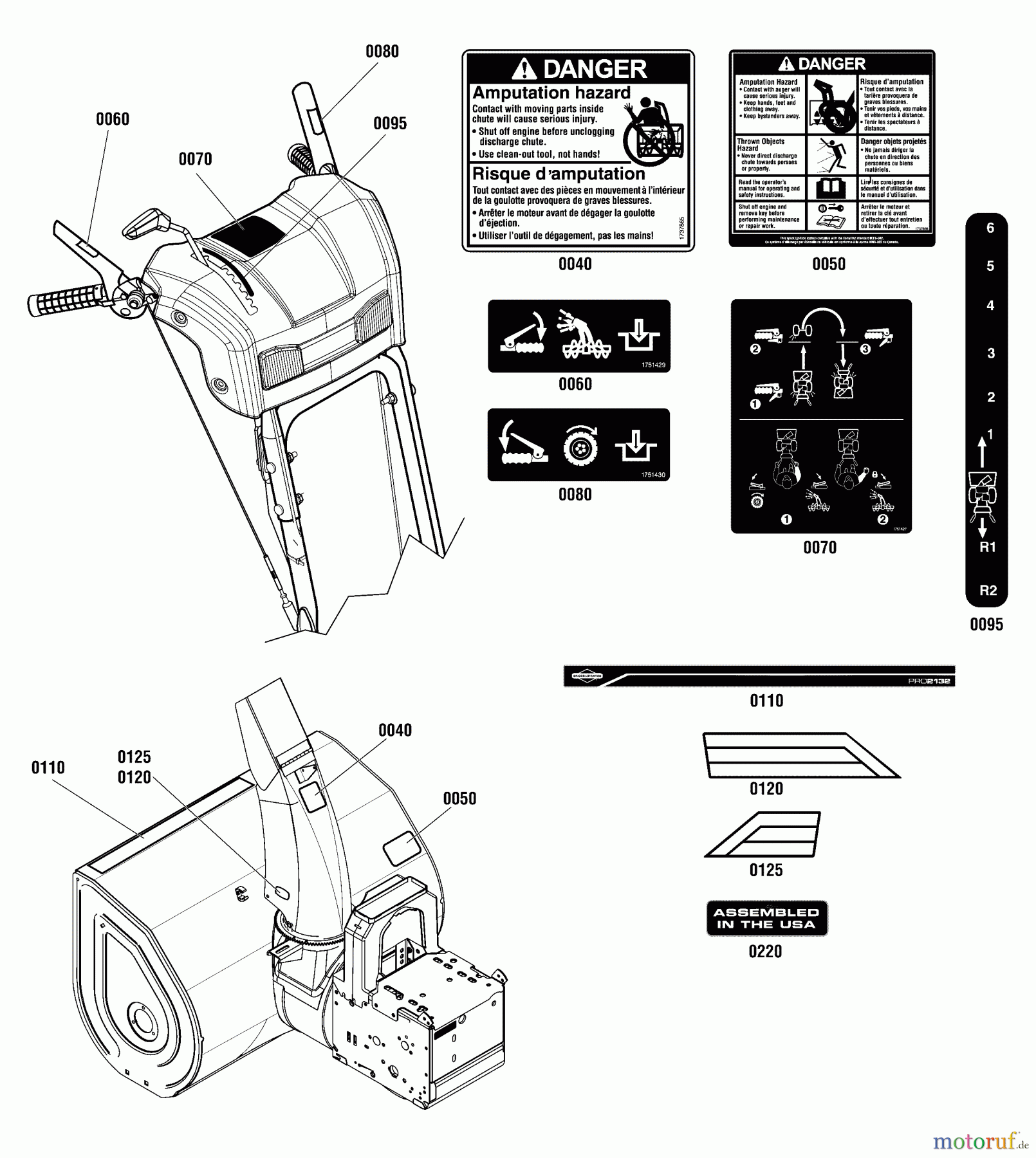 Murray Schneefräsen BP2132S (1696159-00) - Briggs & Stratton 32
