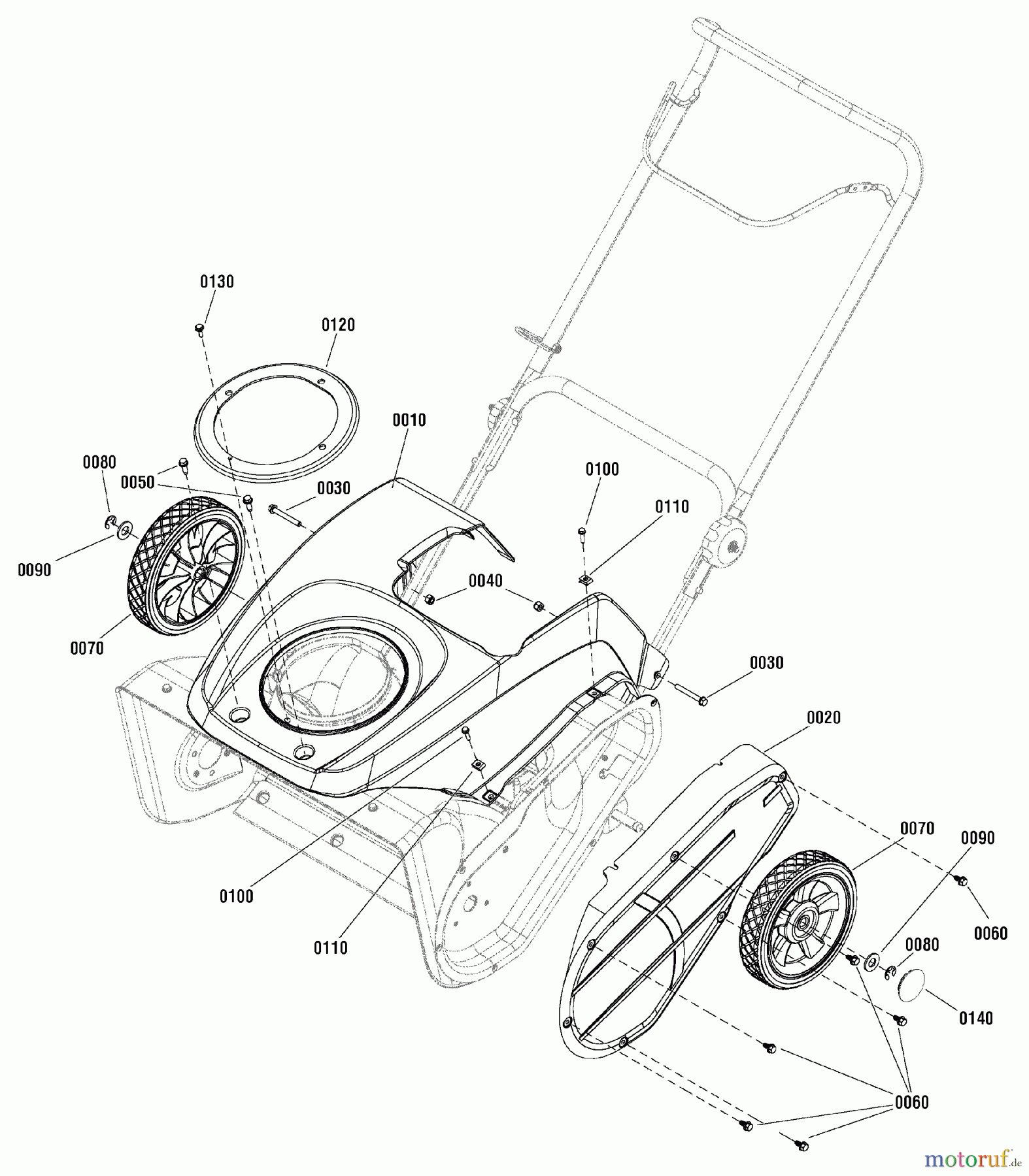 Murray Schneefräsen C950-52060-0 (1695932) - Craftsman 22