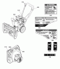 Murray C950-52122-0 (1696097) - Craftsman 24" Dual Stage Snow Thrower (2011) Ersatzteile Decals Group (2990032)