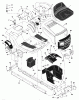 Murray 40530x92A - B&S/ 40" Lawn Tractor (1997) (Walmart) Ersatzteile Chassis & Hood