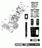 Murray C950-52124-0 (1696099) - Craftsman 24" Dual Stage Snow Thrower (2011) Ersatzteile Decals Group (2990011)