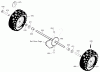 Murray C950-52411-0 - Craftsman 29" Dual Stage Snow Thrower (2004) (Sears) Ersatzteile Wheels