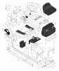 Murray 40536x4A - 40" Lawn Tractor (1997) Ersatzteile Chassis & Hood