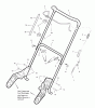 Murray C950-52435-3 - Craftsman 22" Single Stage Snow Thrower (2006) (Sears) Ersatzteile Handle Assembly