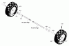 Murray C950-52461-1 - Craftsman 29" Dual Stage Snow Thrower (2005) (Sears) Ersatzteile Wheels